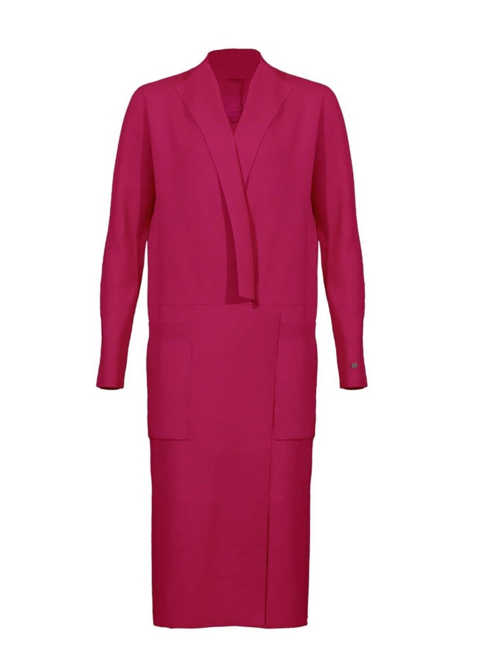 SOIA & KYO Annabella Pink Coatigan | Maxi Length Open Front